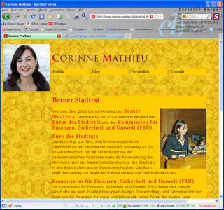 Website Corinne Mathieu